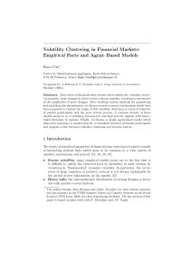 Volatility Clustering