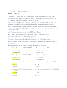 Investment Audit Exam Questions & Solutions