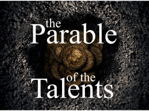 The parables of the talents