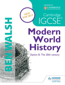 Cambridge IGCSE Modern World History (Hodder Education)