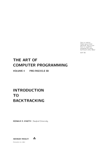 Donald E. Knuth - The Art of Computer Programming. Volume 4, Pre-Fascicle 5B-Addison-Wesley (2016)