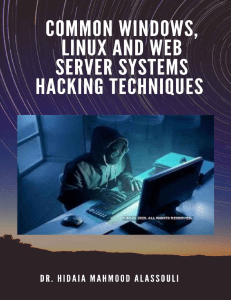 Dr. Hidaia Mahmood  Alassouli - Common Windows, Linux and Web Server Systems Hacking Techniques (2021)
