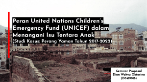 UNICEF dan Tentara Anak di Yaman: Proposal Seminar