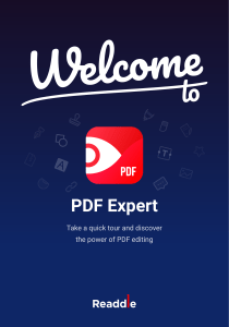 Welcome to PDF Expert
