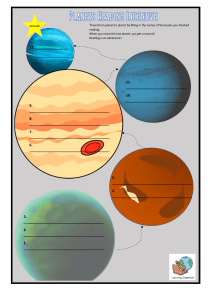 Planets Reading Incentive Chart Colour