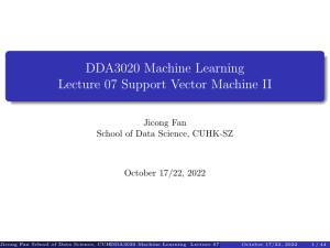 Lecture 07 SVM II(1)