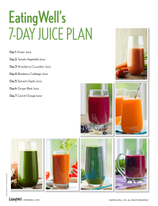 EatingWell - 7-Day Juice Plan