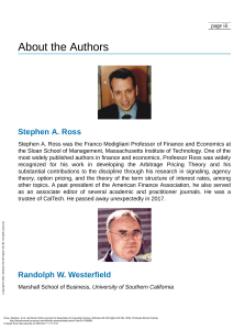Ise Ebook Online Access for Essentials of Corporat... ---- (About the Authors)