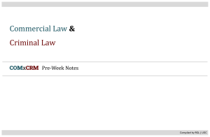 3-COMxCRM Commercial and Criminal Laws PRE-WEEK NOTES