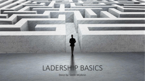 Leadership basics