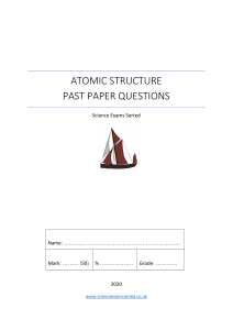 2.-Atomic-structure-past-paper-questions