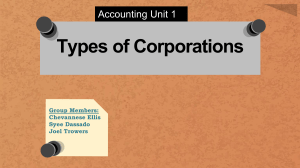 Types of Corporations (2)