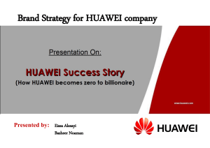 Marketing case huawei  company1