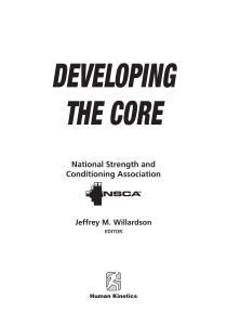 Developing the Core (Sport Performance Series by NSCA) ( PDFDrive )