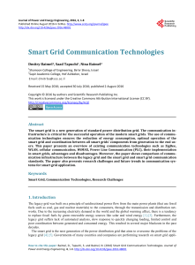 Smart Grid Communication Technologies