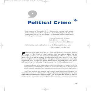 Political Crimes and Terrorism Chapter 9