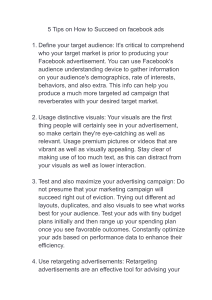 5 Tips on How to Succeed on facebook ads