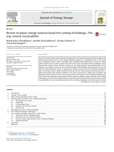 Review on phase change material based fr