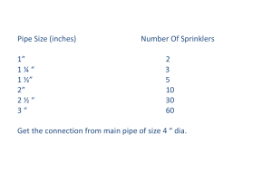 Pipe Size Vs Sprinkler Qty