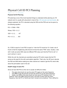 PCI Planning