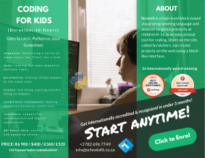 The School of IT Coding Programming Courses Brochures