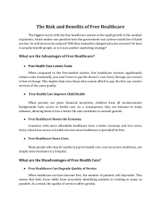The Advantages and Disadvantages of Free Health Care-2