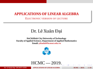 application of matrices 2019