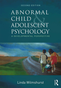 Abnormal Child and Adolescent Psychology by Linda Wilmshurst