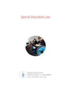 Special Education Law-Mass Advocates for Children