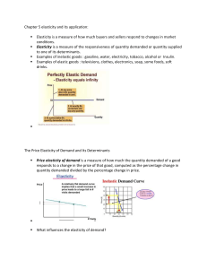 Chapter 5 elasticity and its application