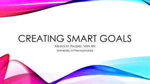 Creating SMART Goals nursing