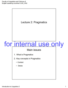 Lecture 2 PRAGMATICS (Part 1) editable