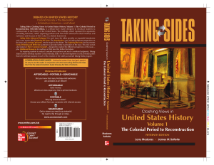 Larry Madaras, James SoRelle - Taking Sides  Clashing Views in United States History, Volume 1  The Colonial Period to Reconstruction-McGraw-Hill Dushkin (2012)