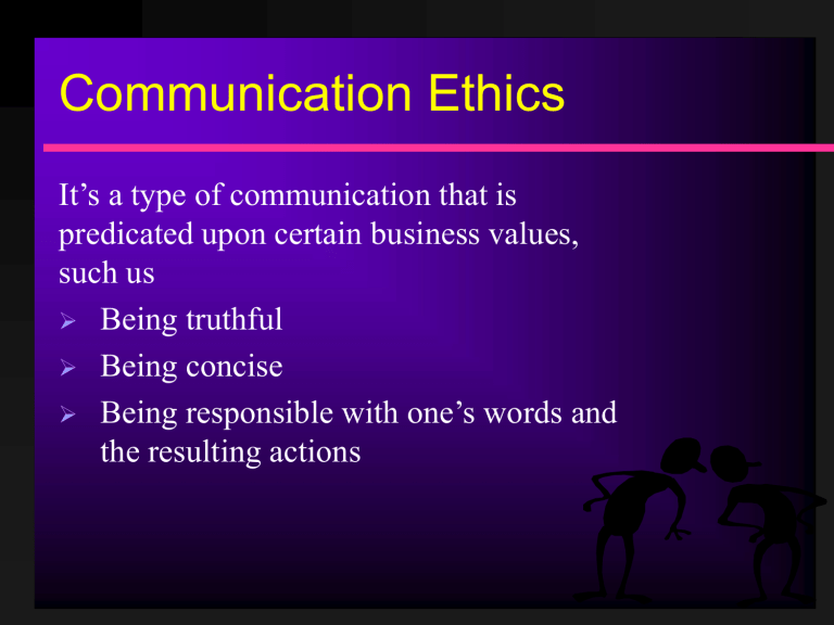 what is communication ethics essay brainly