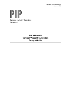 Process Industry Practices Structural PIP