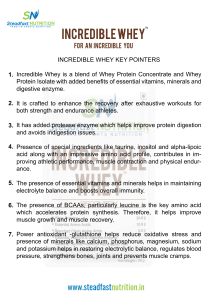 https://www.steadfastnutrition.in/products/incredible  whey Best whey protein concentrate Incredible