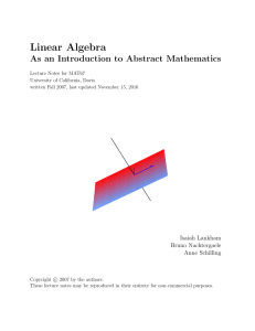 Linear Algebra Book