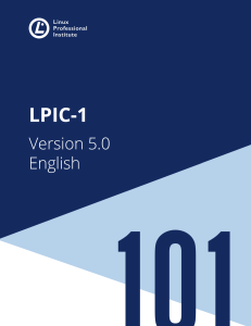 LPIC-1 System Architecture & Linux Installation Coursebook