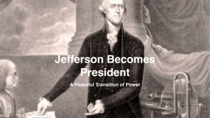 1 Jefferson Becomes President