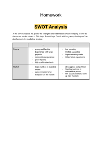 Homework swat analysis