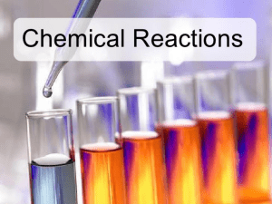 chemical reaction grade 11