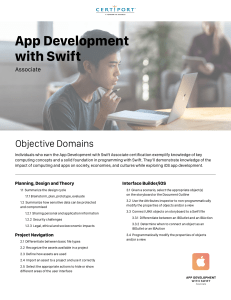 Apple Objective Domains Associate