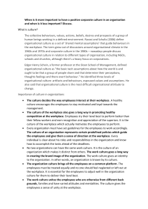 culture assignment | Organizational structure 