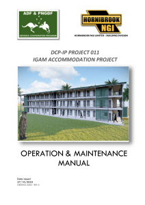 IGAM ACCOMMODATION PROJECT - O&M MANUAL CONTENT PAGE