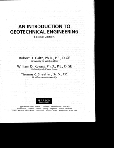 An Introduction to Geotechnical Engineering by Robert D. Holtz William D. Kovacs Thomas C. Sheahan