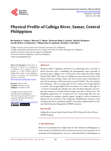 GEP physical profile of Calbiga