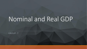 Real GDP vs Nominal GDP