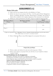 Project Life Cycle