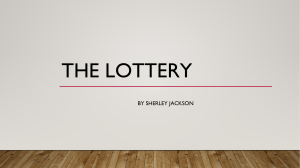 the lottery  analysis