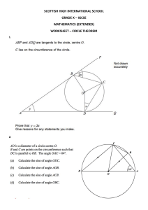 worksheet circle theorem 2
